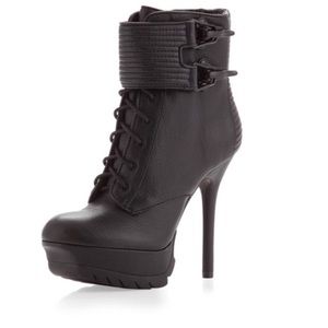 Sam Edelman 9M Black Vixen Platform Heel Booties